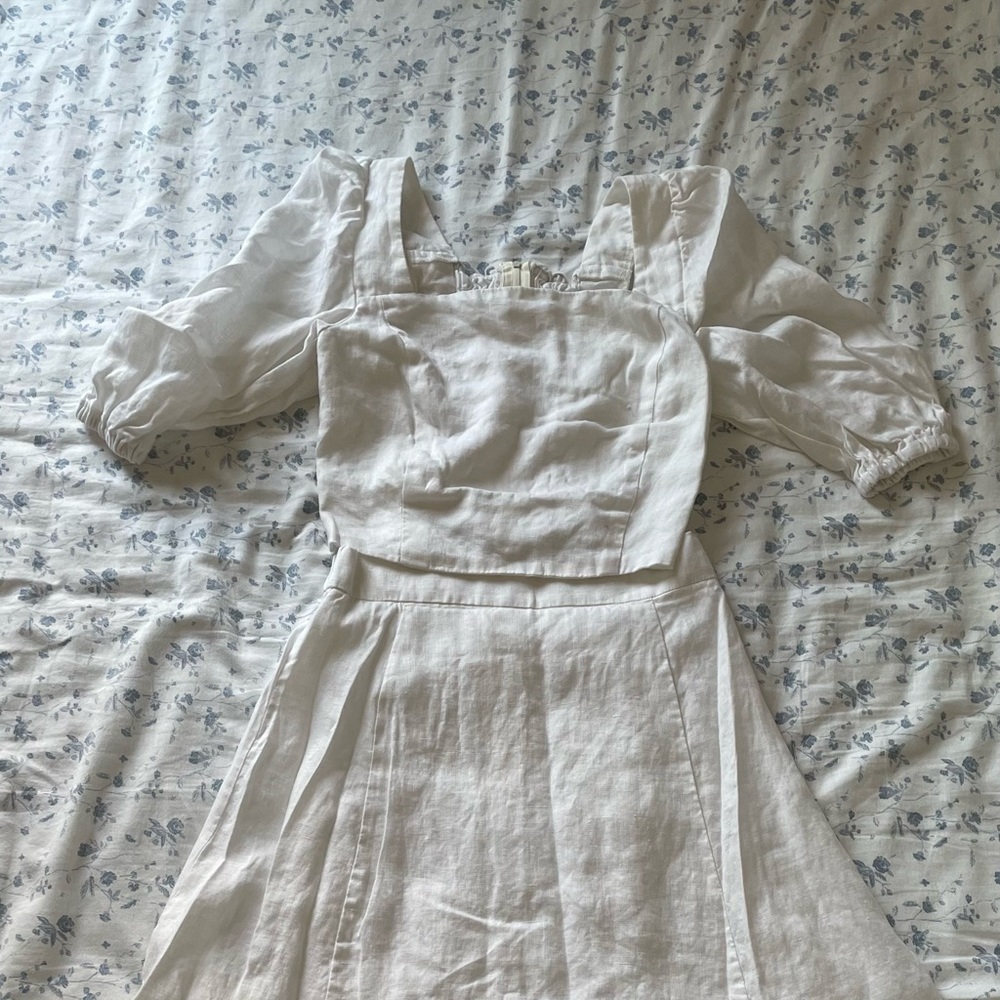 Tailored Custom Sewing Of Yucca Linen Two Piece - image 4